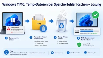 Windows 11/10: Temp-Dateien bei Speicherfehler löschen – Lösung