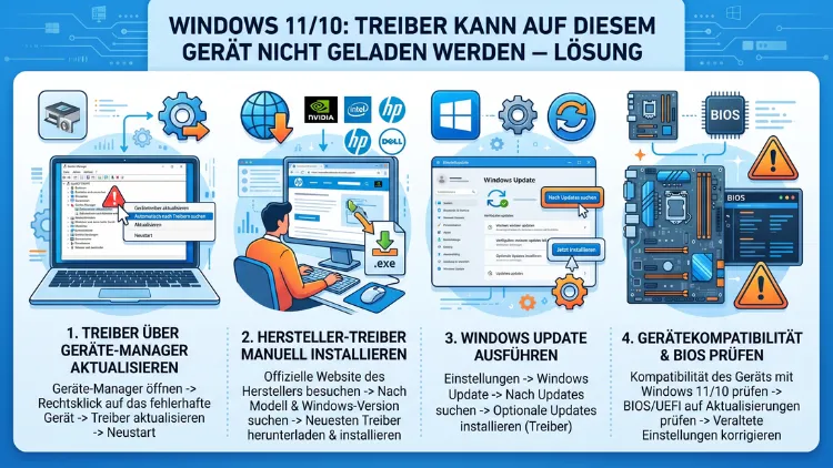 Windows 11/10: Treiber kann auf diesem Gerät nicht geladen werden – Lösung