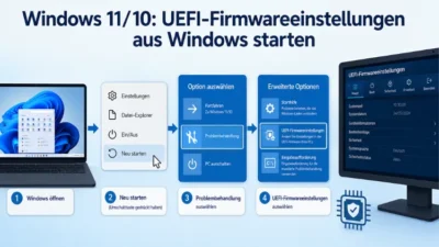 Windows 11/10: UEFI-Firmwareeinstellungen aus Windows starten