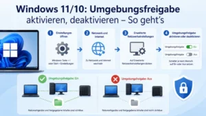 Windows 11/10: Umgebungsfreigabe aktivieren, deaktivieren – So geht’s