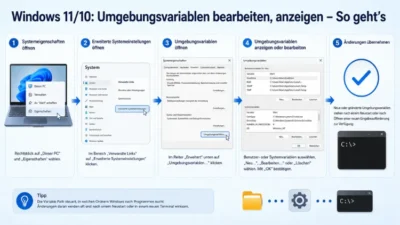 Windows 11/10: Umgebungsvariablen bearbeiten, anzeigen – So geht’s