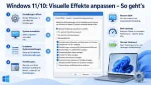 Windows 11/10: Visuelle Effekte anpassen – So geht’s