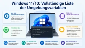 Windows 11/10: Vollständige Liste der Umgebungsvariablen