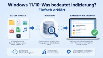 Windows 11/10: Was bedeutet Indizierung? Einfach erklärt
