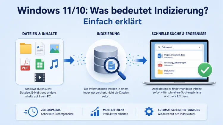 Windows 11/10: Was bedeutet Indizierung? Einfach erklärt
