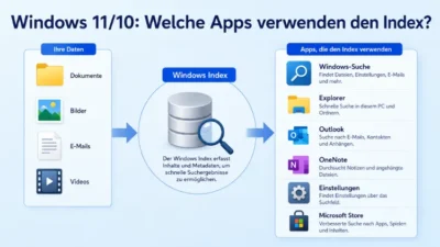 Windows 11/10: Welche Apps verwenden den Index?