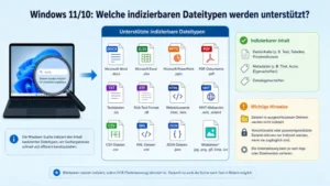 Windows 11/10: Welche indizierbaren Dateitypen werden unterstützt?