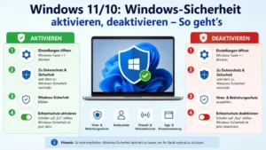 Windows 11/10: Windows-Sicherheit aktivieren, deaktivieren – So geht’s