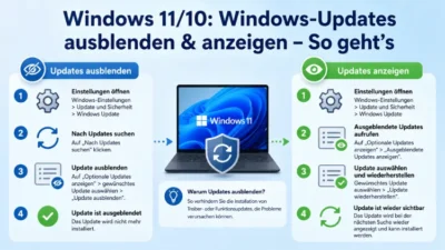 Windows 11/10: Windows-Updates ausblenden & anzeigen – So geht’s