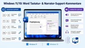 Windows 11/10: Word Tastatur- & Narrator-Support-Kommentare