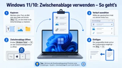 Windows 11/10: Zwischenablage verwenden – So geht’s