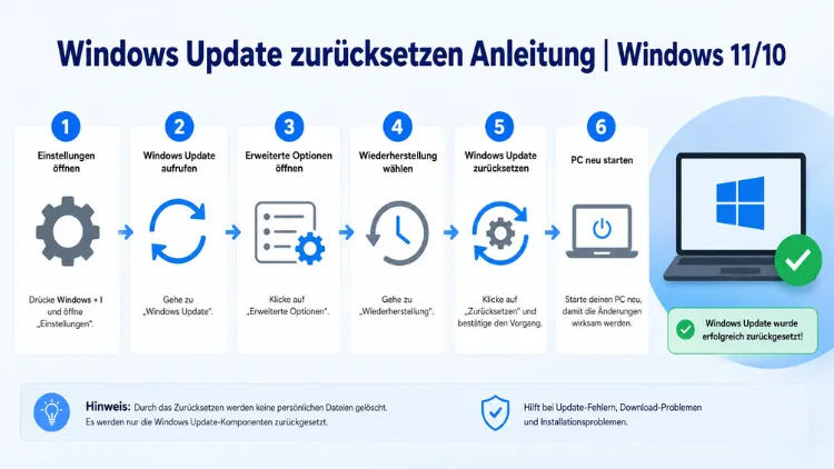 Windows Update zurücksetzen Anleitung | Windows 11/10
