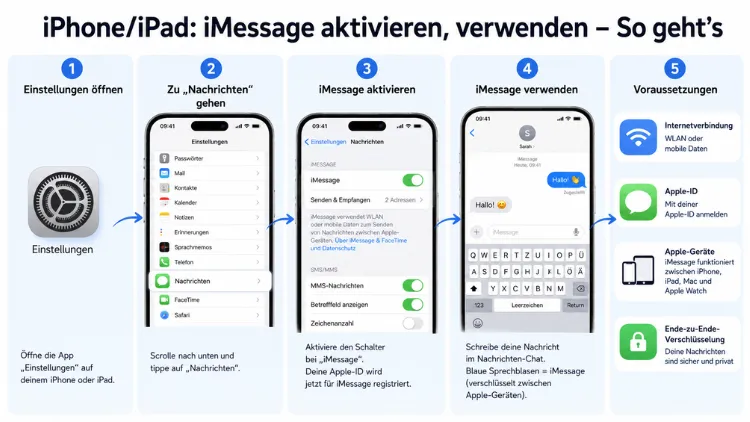 iPhone/iPad: iMessage aktivieren, verwenden – So geht’s