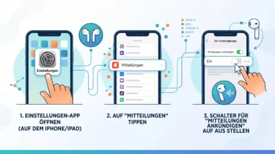 AirPods-Benachrichtigungen ausschalten – so geht’s