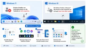 Anheften Ihrer Lieblingskontakte an Taskleiste in Windows 11/10