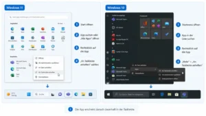 Anheften einer App an die Taskleiste in Windows 11 und 10