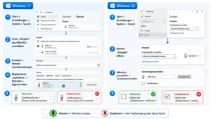 Audioeingabegerät aktivieren, deaktivieren in Windows 11/10