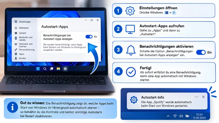 Autostart-Benachrichtigung aktivieren in Windows – so geht’s
