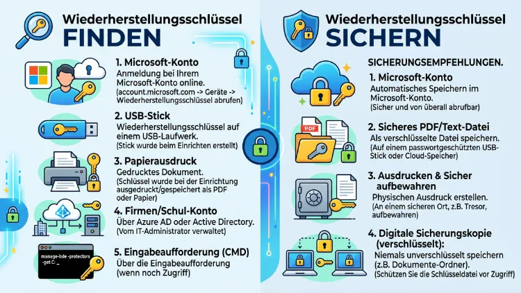 BitLocker: Wiederherstellungsschlüssel finden & sichern