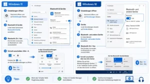 Bluetooth-Einstellungen einfach umschalten in Windows 11/10
