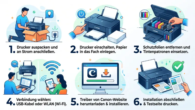 Canon Drucker installieren: Schritt-für-Schritt-Anleitung