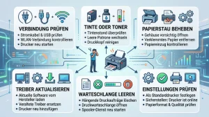 Der Drucker druckt nicht: die häufigsten Ursachen & Lösungen