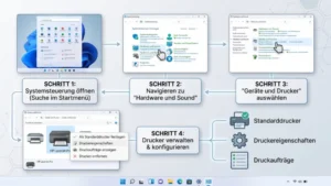 Drucker über die Systemsteuerung verwalten in Windows 11/10