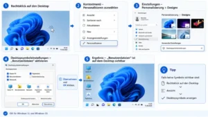 Eigene Dateien auf dem Desktop anzeigen in Windows 11 und 10