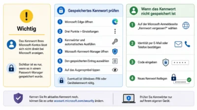 Eigenes Microsoft-Konto Kennwort herausfinden: So geht es