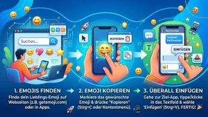 Emojis zum Kopieren und Einfügen: So geht es einfach