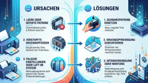 Epson-Drucker druckt kein Schwarz – Ursachen & Lösungen