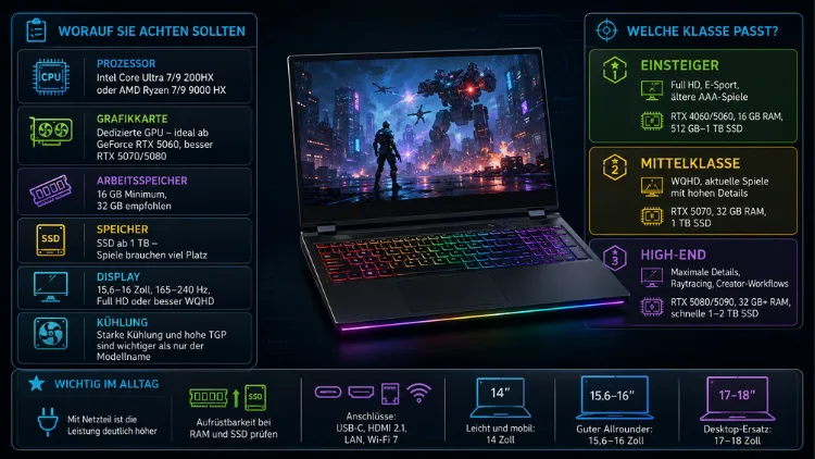 Gaming Laptop Anforderungen: Die besten Gaming-Notebooks