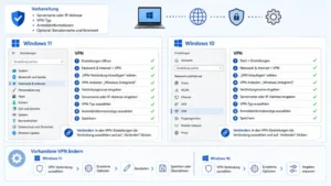 Hinzufügen oder Ändern einer VPN-Verbindung in Windows 11/10