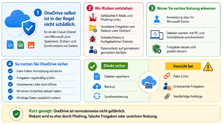 Ist OneDrive schädlich oder gefährlich? Einfach erklärt