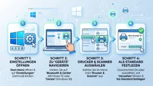Legen Sie Ihren bevorzugten Standarddrucker fest in Windows
