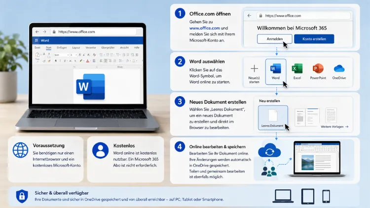 Microsoft Word Online kostenlos nutzen: So geht es einfach