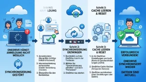 OneDrive: Anmeldung hängt – Synchronisierung beheben