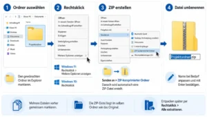 Ordner in ZIP umwandeln: Schritt-für-Schritt-Anleitung
