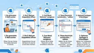 Outlook E-Mail zurückrufen: Schritt-für-Schritt-Anleitung
