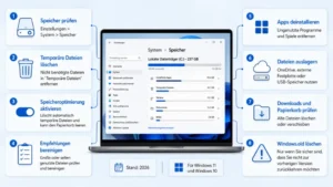 Speicherplatz effektiv freigeben in Windows 11 und 10
