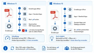 Standard-PDF-Viewer ändern und festlegen in Windows 11/10