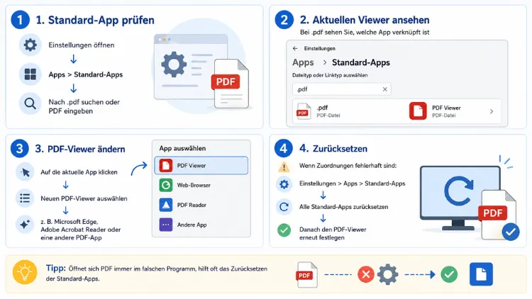 Standard-PDF-Viewer prüfen und zurücksetzen – so geht’s