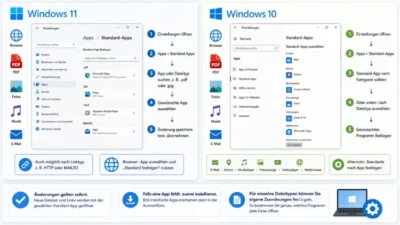 Standardprogrammeinstellungen ändern in Windows 11 und 10