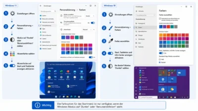 Startmenu Farbe ändern in Windows 11/10: So geht es einfach