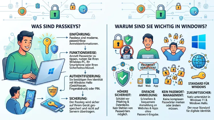 Was sind Passkeys und warum sind sie wichtig in Windows?