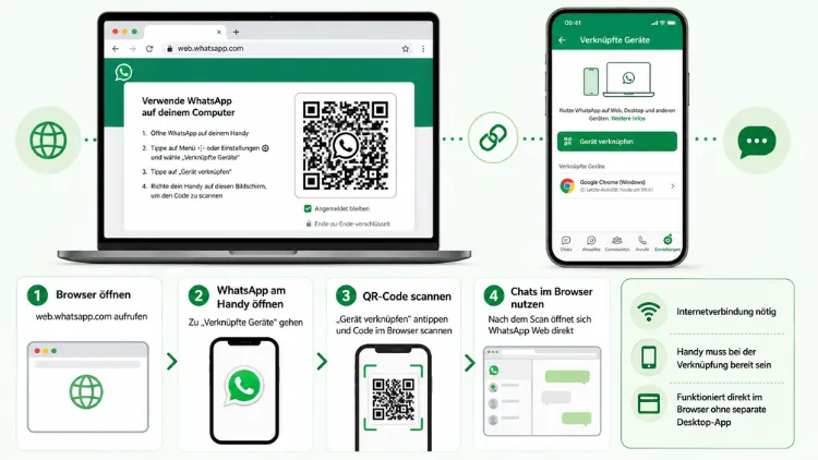 WhatsApp Web öffnen: So geht es direkt im Browser