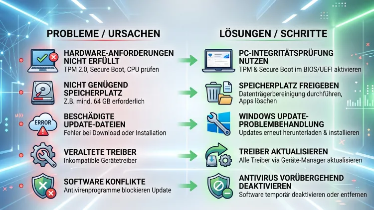 Windows 11 25H2 lässt sich nicht installieren – Lösungen
