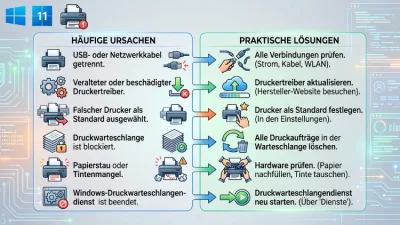 Windows 11/10: Drucker reagiert nicht – Ursachen & Lösungen