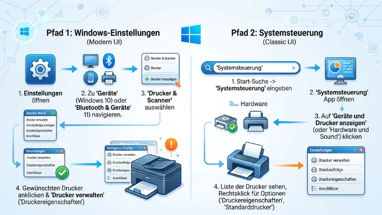 Windows 11/10: Druckereinstellungen finden – so geht’s
