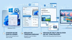 Windows 11/10: Eigene Hintergrundbilder einstellen – so geht’s